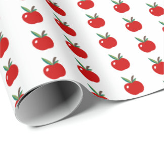 Kute Apple Wrapping Paper Cadeaupapier