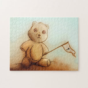 Kute Art Brown Teddy Bear Speelgoed voor kinderen Legpuzzel