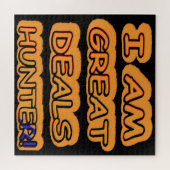 Kute Artwork Design "Great Deals Hunter" Nu kopen Legpuzzel (Horizontaal)