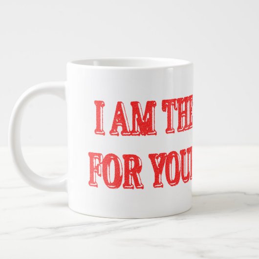 Kute Artwork Design "I AM THE SOLUTION" Kopen Extra Grote Beker (Links)