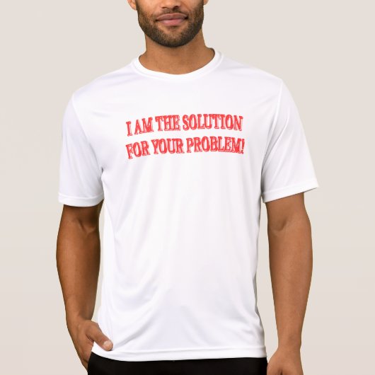Kute Artwork Design "I AM THE SOLUTION" Nu kopen T-shirt (Voorkant)