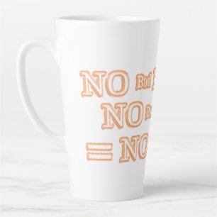 Kute Artwork Design "No Bad Action Equation" Kopen Latte Mok