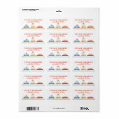 Kute auto's - Aangepaste labels voor retouradresse (Full Sheet)