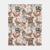 Kute Baby Animals Fleece Deken (Voorkant)