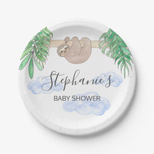 Kute Baby Boy Baby shower Papieren Bordje