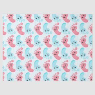 Kute baby gender laten zien tissuepapier