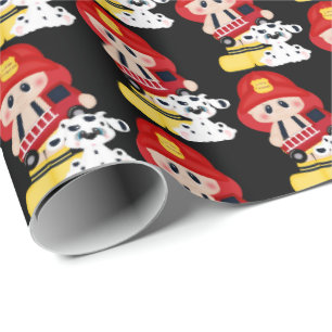 Kute baby kleine vuurgepantserd verpakkingspapier cadeaupapier