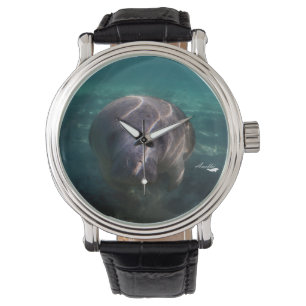 Kute baby manatee horloges voor mannen, vrouwen en
