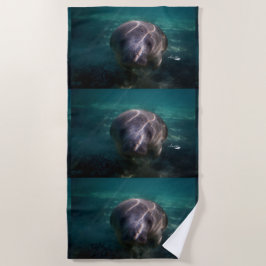 Kute baby manatee strandhanddoek strandlaken