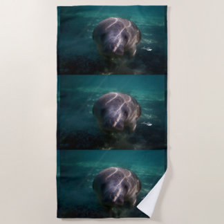 Kute baby manatee strandhanddoek strandlaken