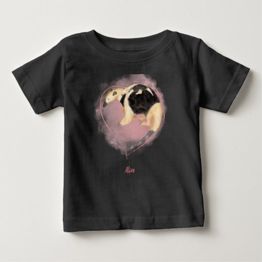 Kute baby tamandua baby T-shirt (kleur) (Voorkant)