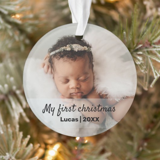 Kute baby's eerste kerstversiering ornament (Boom)