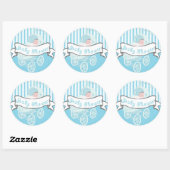 Kute  banner Baby Boy Shower Sticker (Vel)
