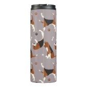 Kute beagles Paws and Botten Grey Thermosbeker (Achterkant)