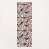 Kute beagles Paws and Botten Grey Yogamat (Voorkant)