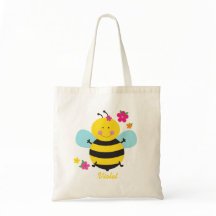 Kute bee Personalized Budget Tas