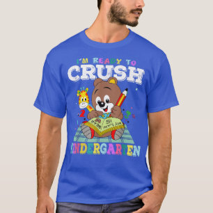 Kute beer Ik ben klaar om Kindergarten terug te br T-shirt