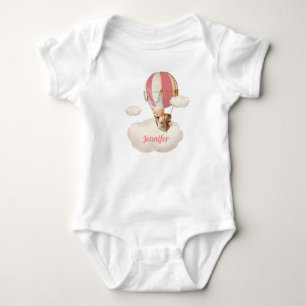 Kute Beer in Hot-Air-ballonbadpak Romper