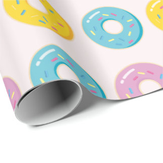 Kute besproeide donuts cadeaupapier
