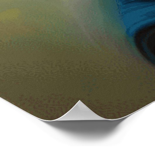 Kute big eye girl Toddlers Moderne Art 2 Poster (Hoek)