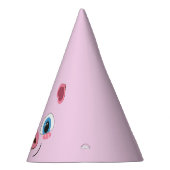 Kute biggen, grote blauwe ogen feesthoedjes (Rechts)