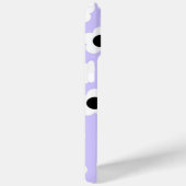 Kute Black en White Flower met blauwe achtergrond Case-Mate iPhone Case (Achterkant / Rechts)