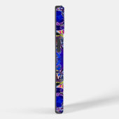 Kute blue abstracte elementen werpen kussen Case-Mate iPhone case (Achterkant / Rechts)