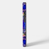 Kute blue abstracte elementen werpen kussen Case-Mate iPhone case (Achterkant / Links)