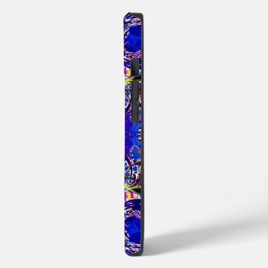 Kute blue abstracte elementen werpen kussen Case-Mate iPhone case (Achterkant / Links)