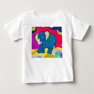 Kute Blue Baby Elephant - Quillike design