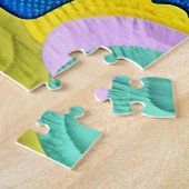 Kute Blue Baby Elephant - Quillike design Legpuzzel (Zijkant)