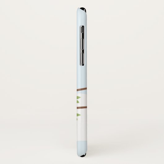 Kute Blue Bird in Blossom Tree Case-Mate iPhone Case (Achterkant/links)