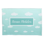 Kute Blue Specialized Cloud Pillow voor kinderen Kussensloop (Voorkant)