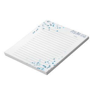 Kute Blue Stars Kinder Briefpapier Blocnote
