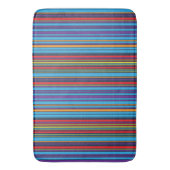 Kute blue violet strepen badmat (Voorkant Verticaal)