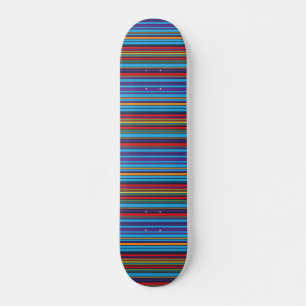 Kute blue violet strepen skateboard