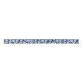 Kute blue white seashell patroon party lint (Voorkant)