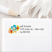 Kute Bluebird Bird Return Address Labels (Insitu)