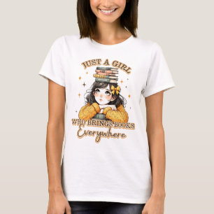 Kute Book Lover T-shirt
