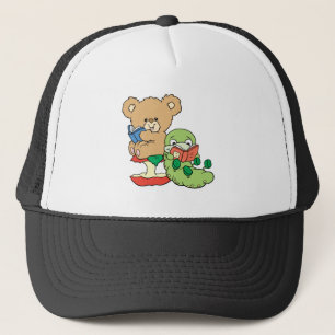 Kute Book Worm and Reading Beer Trucker Pet