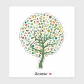 Kute boom van het leven sticker (Vel)