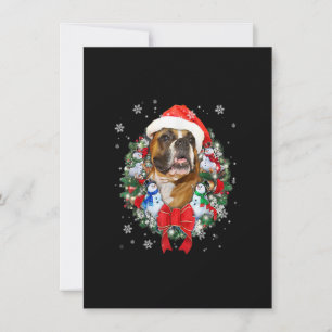 Kute Boxer Dog kerstboomfamilie Xmas Pajama M Kaart
