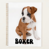 Kute Boxer Puppy Calendar Planner (Voorkant)