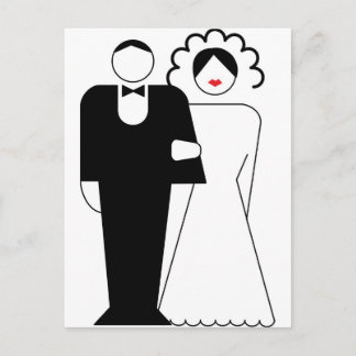 Kute bride om te worden briefkaart