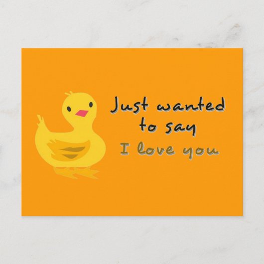 Kute Briefkaart met deklaag (Voorkant)