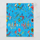 Kute Bright kleurige Floral Flyer (Achterkant)