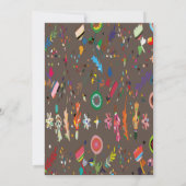 Kute Bright kleurige Floral Save The Date (Achterkant)