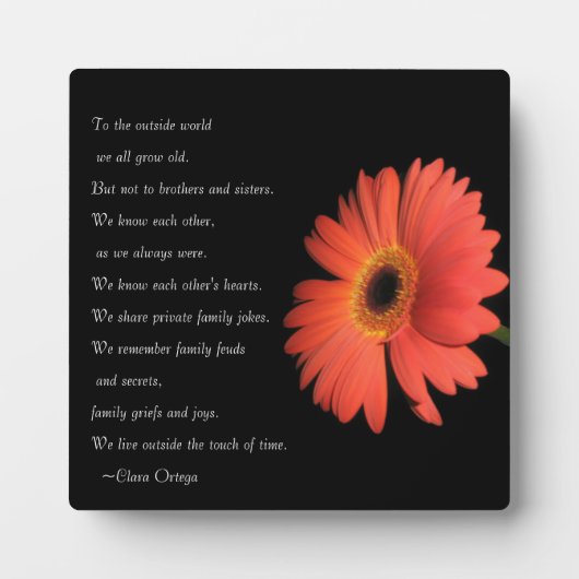 Kute Brother/zuster Siblings Birthday Fotoplaat (Voorkant)