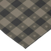 Kute Buffalo met sterren zwart en taupe rustig Tafelkleed (Gekanteld)