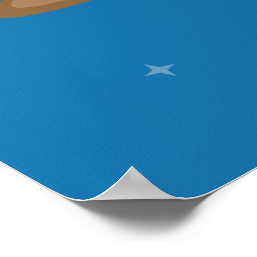 Kute buitenruimtetanebanner poster (Hoek)